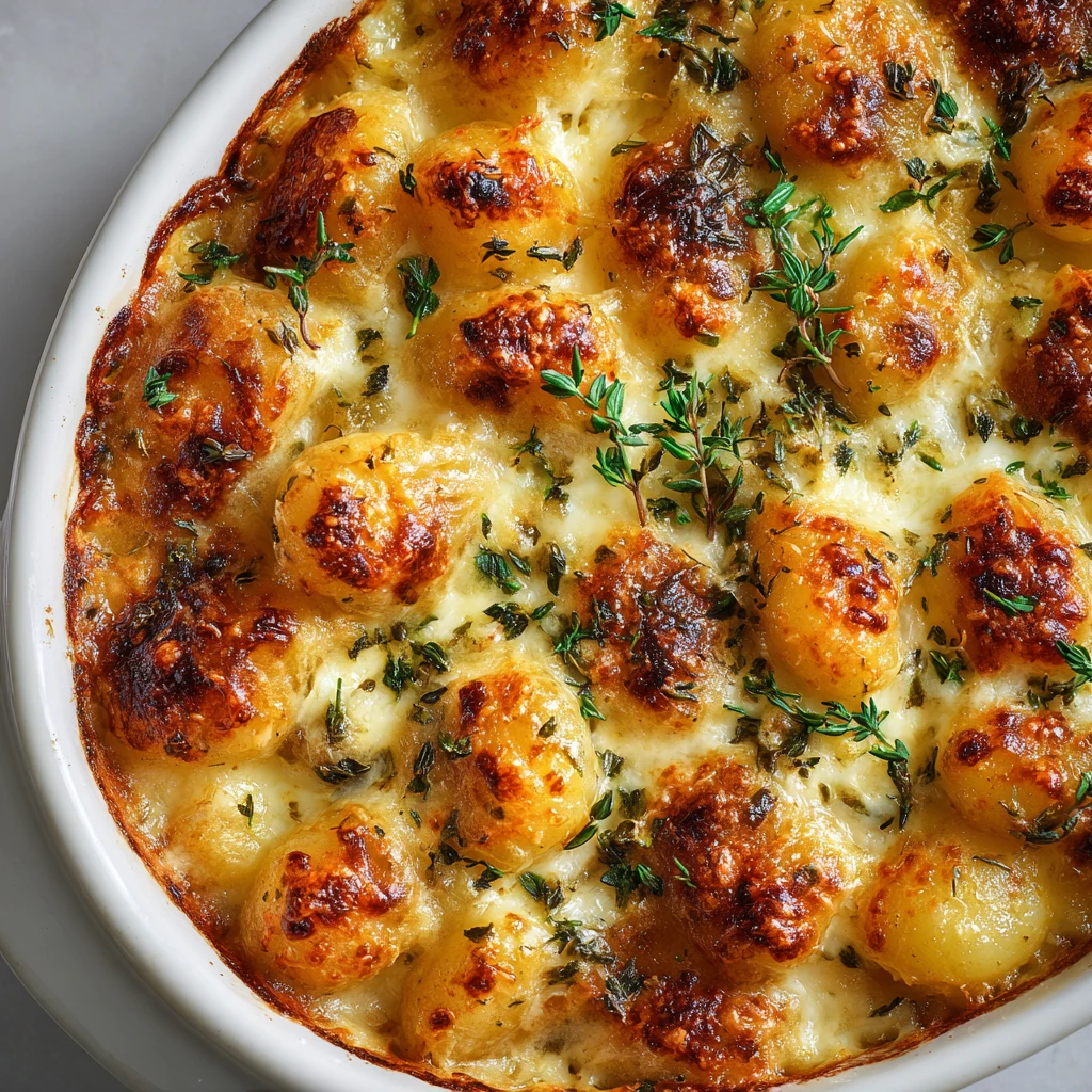 High Protein French Onion Gnocchi