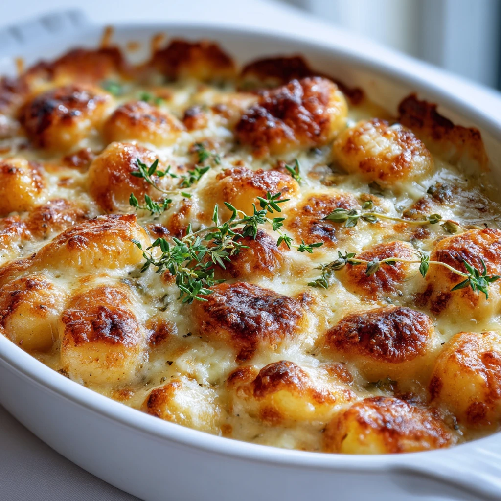 High Protein French Onion Gnocchi