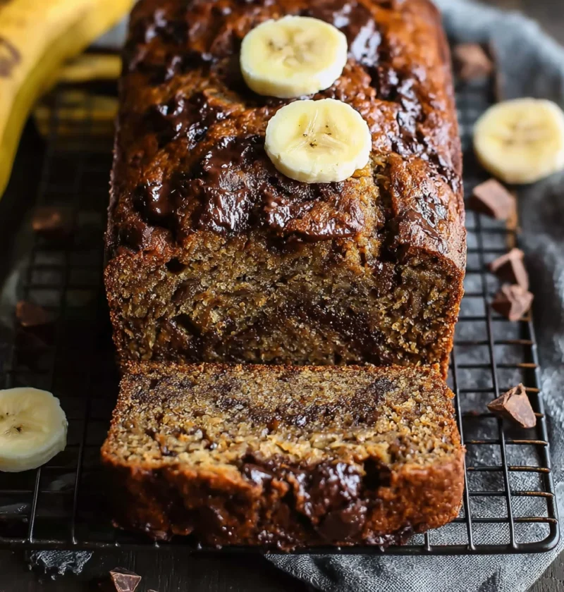 Irresistible Chocolate Chunk Chai Banana Bread Recipe