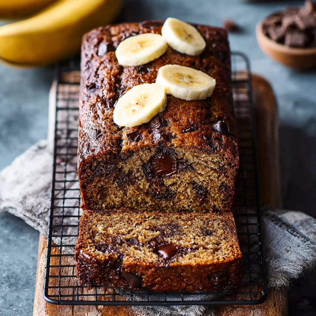 Irresistible Chocolate Chunk Chai Banana Bread Recipe