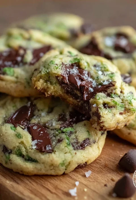 Irresistible Shamrock Mint Chocolate Chip Cookies Homemade Recipe