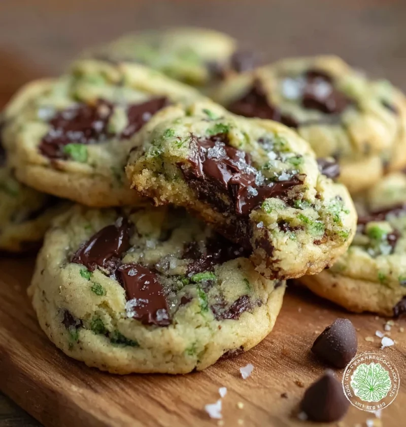 Irresistible Shamrock Mint Chocolate Chip Cookies Homemade Recipe