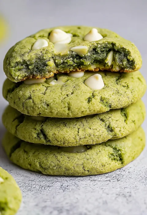 Irresistible White Chocolate Matcha Cookies That Delight