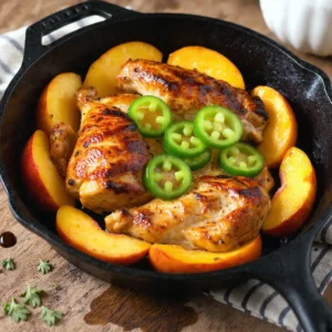 Jalapeno Peach Chicken
