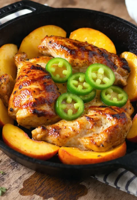 Jalapeno Peach Chicken