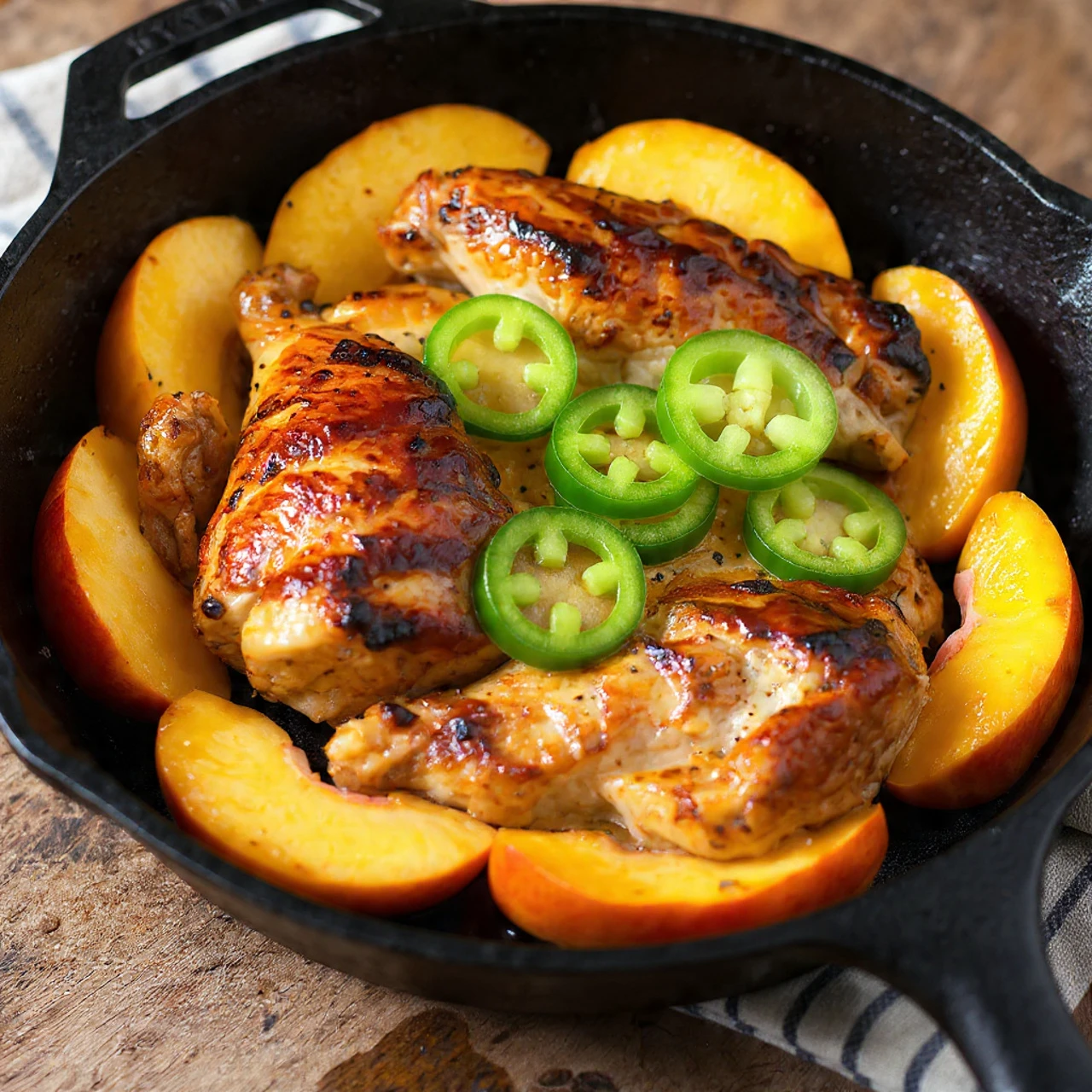 Jalapeno Peach Chicken