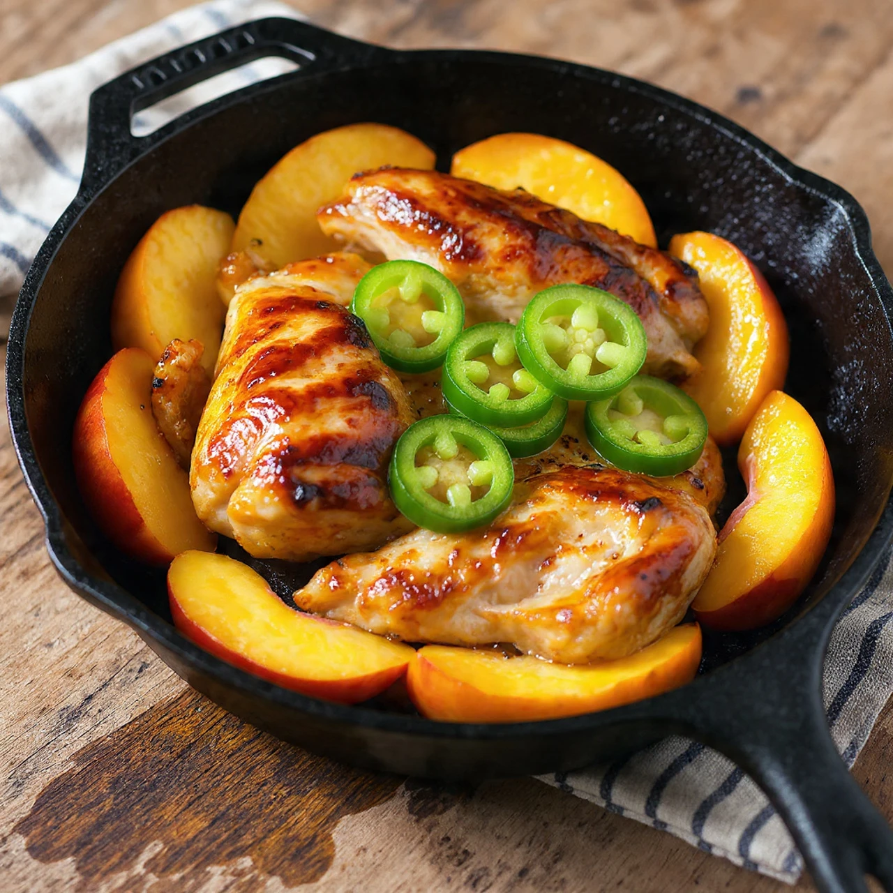 Jalapeno Peach Chicken