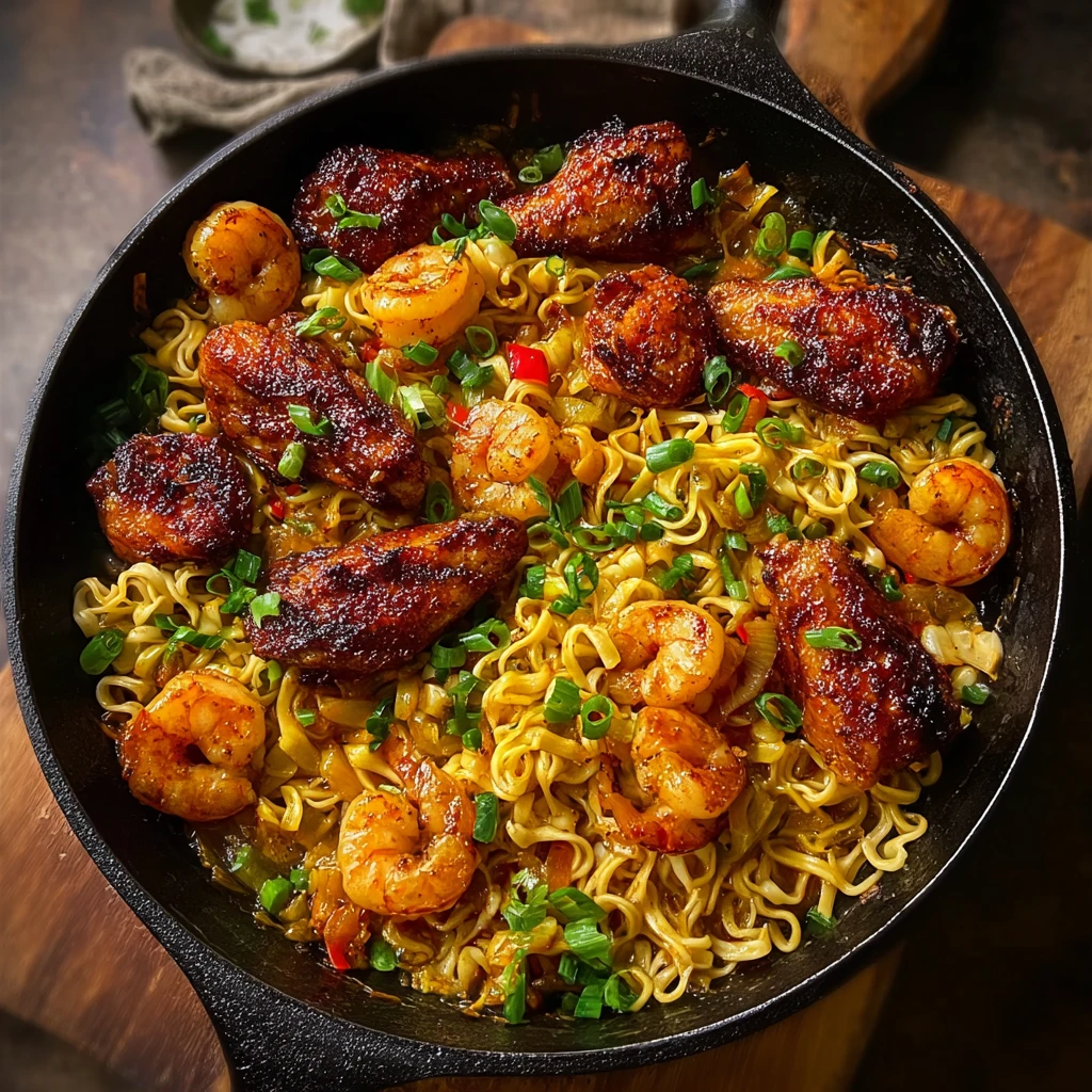 Jambalaya Noodles Cajun Bbq Wings