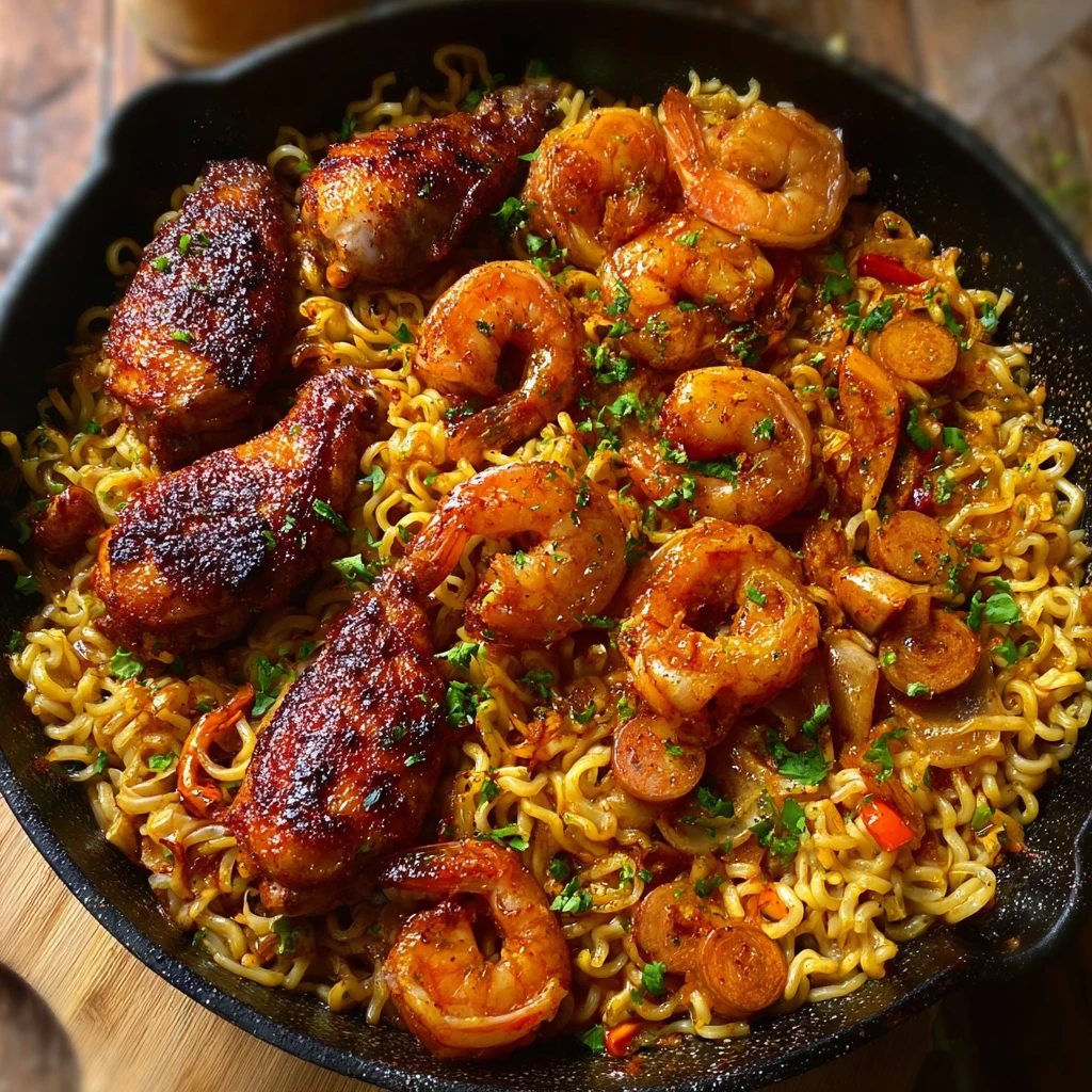 Jambalaya Noodles Cajun Bbq Wings