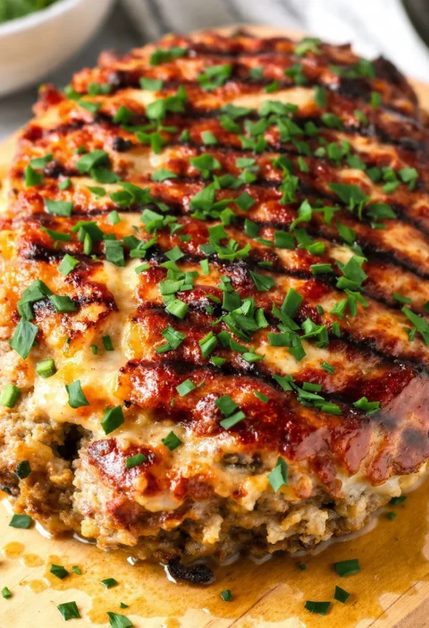 Juicy Garlic Parmesan Chicken Meatloaf Comfort Food Delight