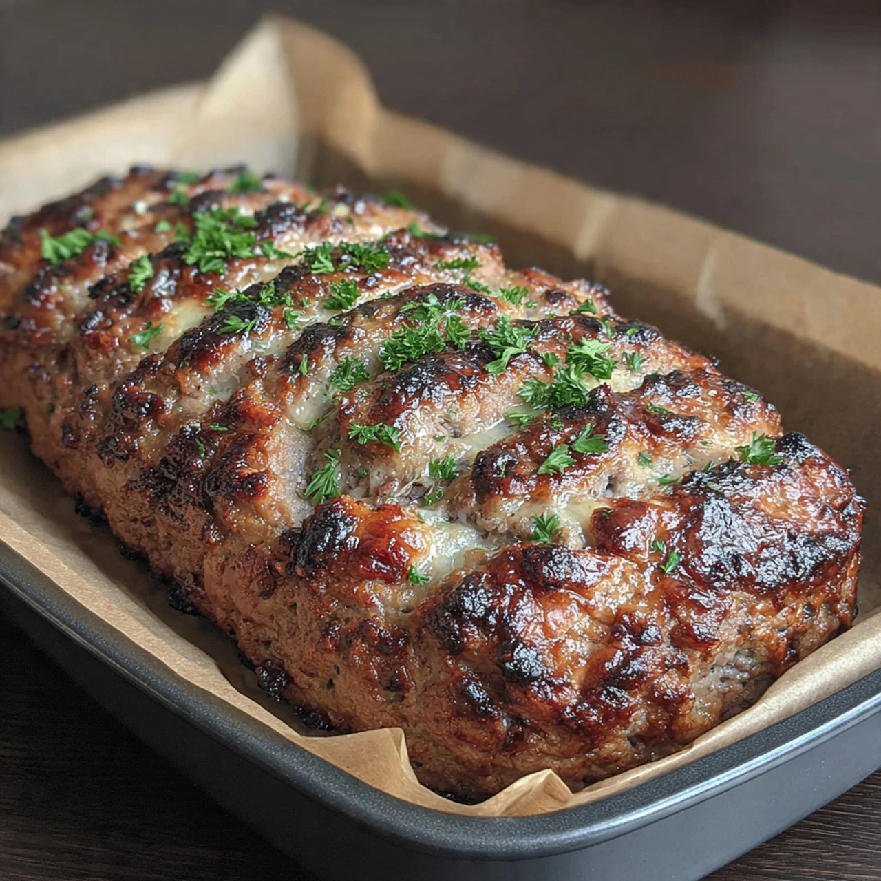 Juicy Garlic Parmesan Chicken Meatloaf Comfort Food Delight