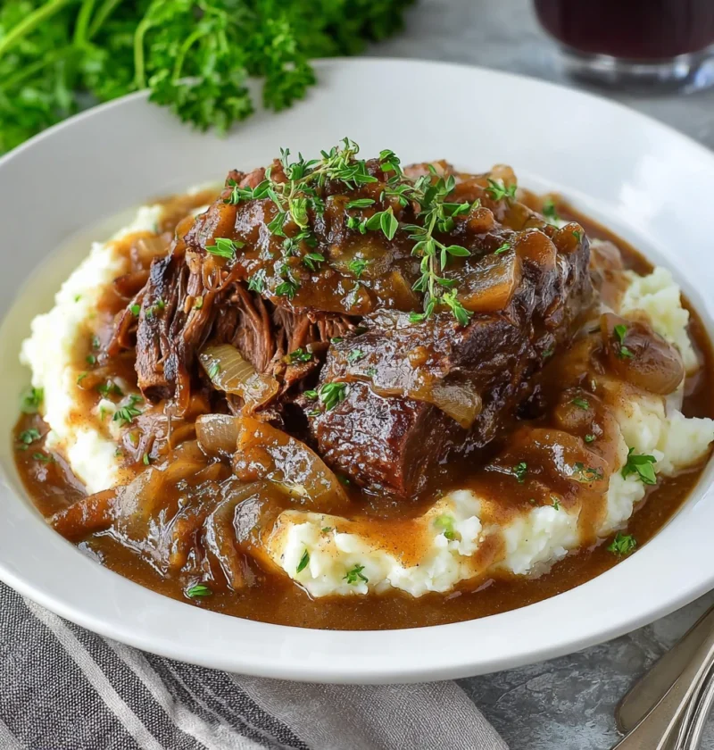 Juicy Slowcooked Country Style Beef Ribs Savory Gravy