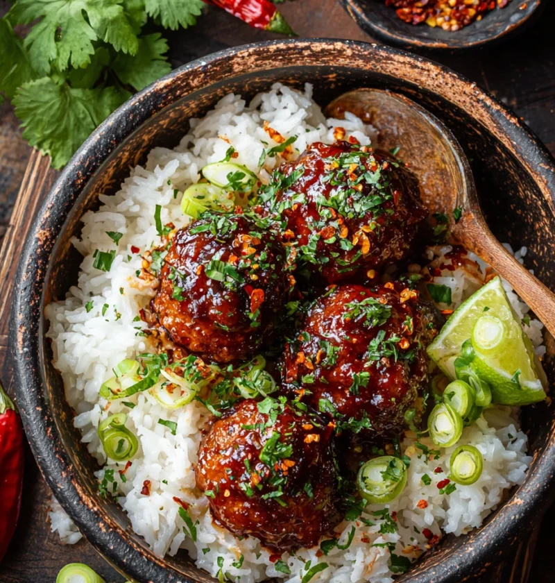 Korean Bbqstyle Meatballs