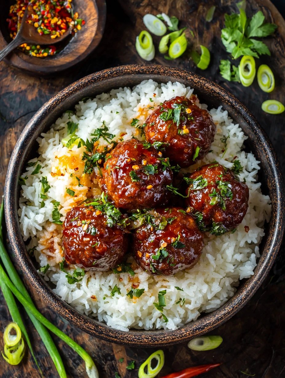 Korean Bbqstyle Meatballs