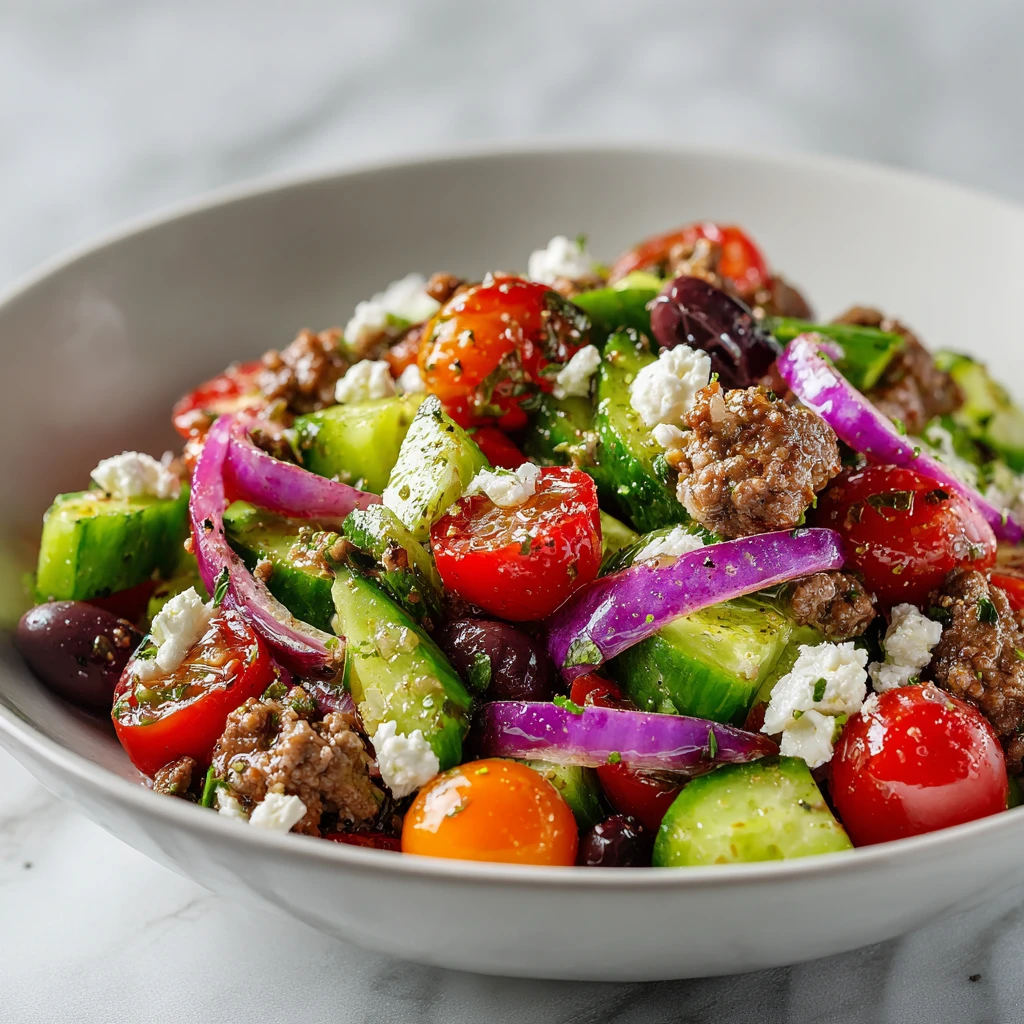 Mediterranean Ground Beef Stir Fry