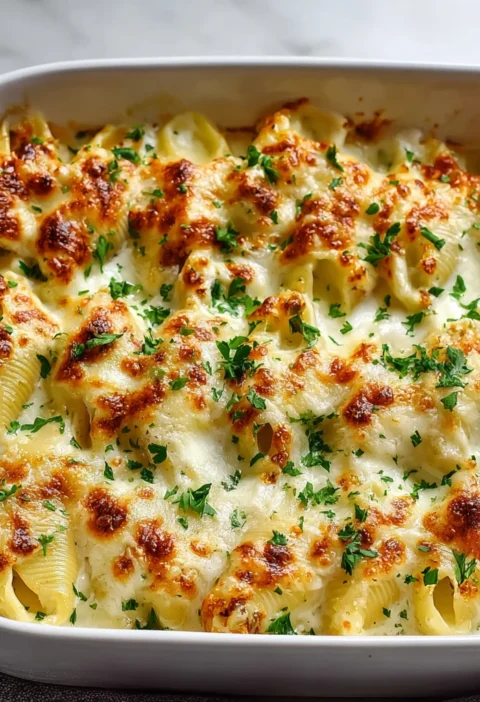 Million Dollar Chicken Alfredo Stuffed Shells