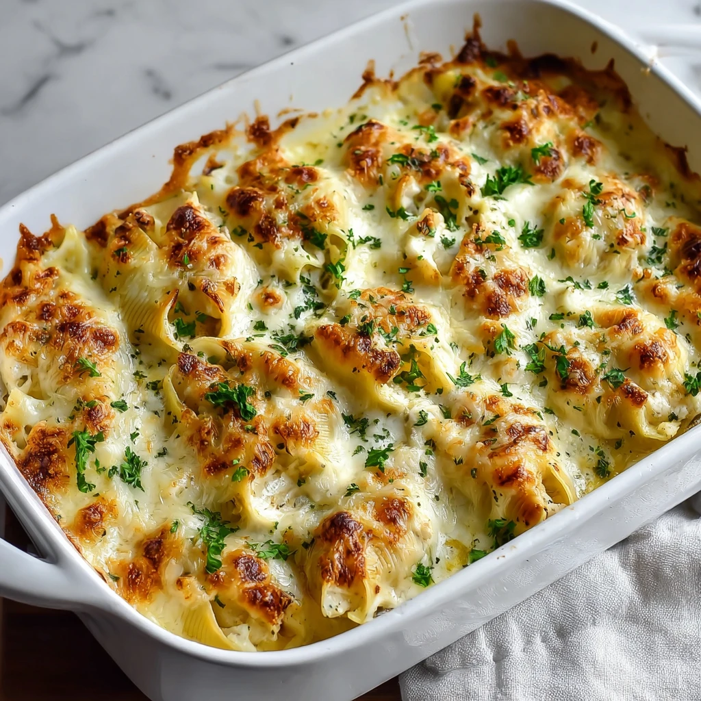 Million Dollar Chicken Alfredo Stuffed Shells