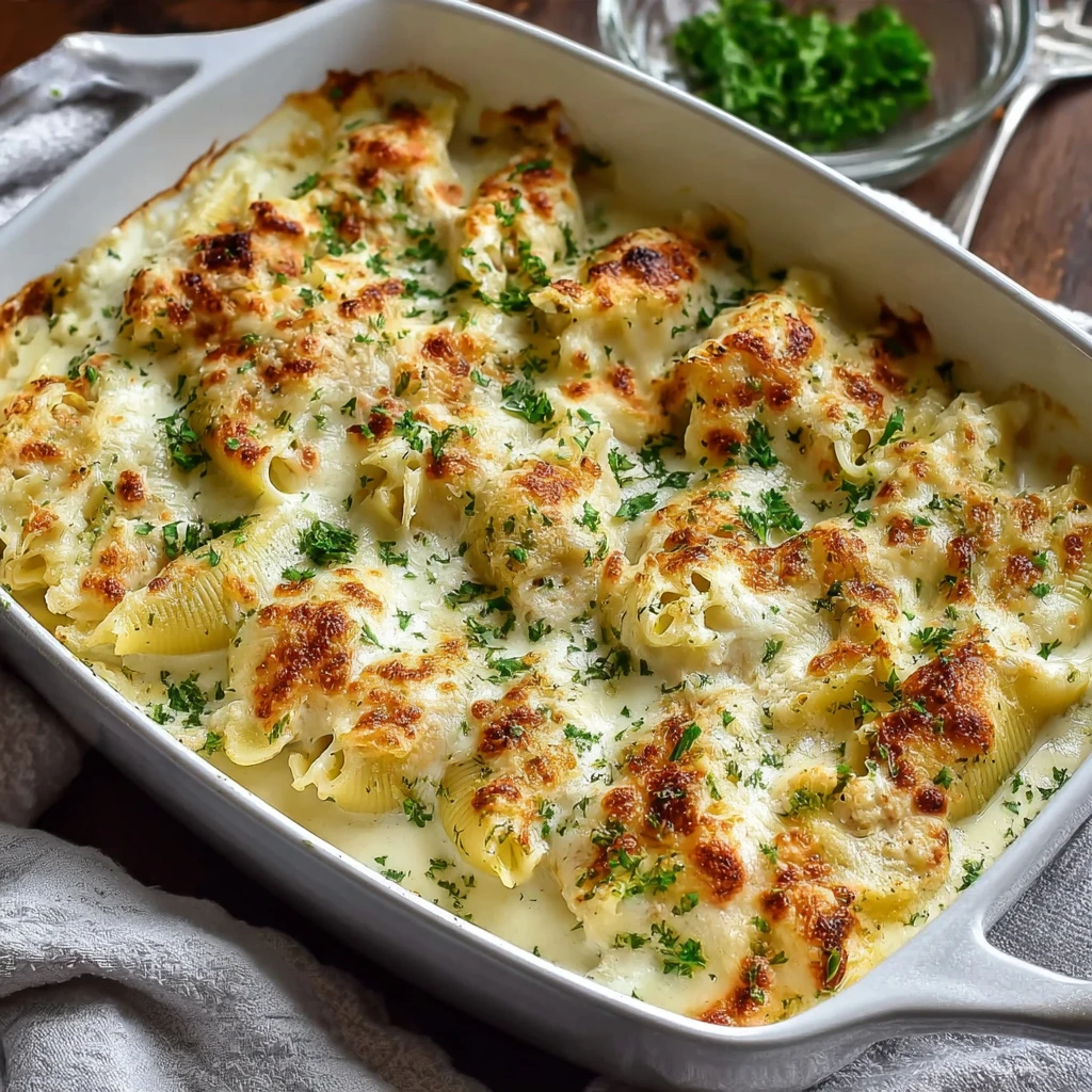 Million Dollar Chicken Alfredo Stuffed Shells