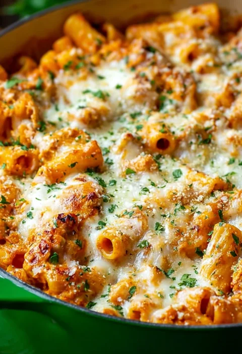 One Pot Chicken Parmesan Pasta