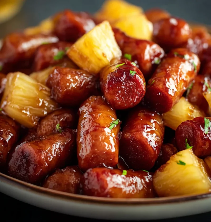Pineapple Brown Sugar Mississippi Lil Smokies Bites