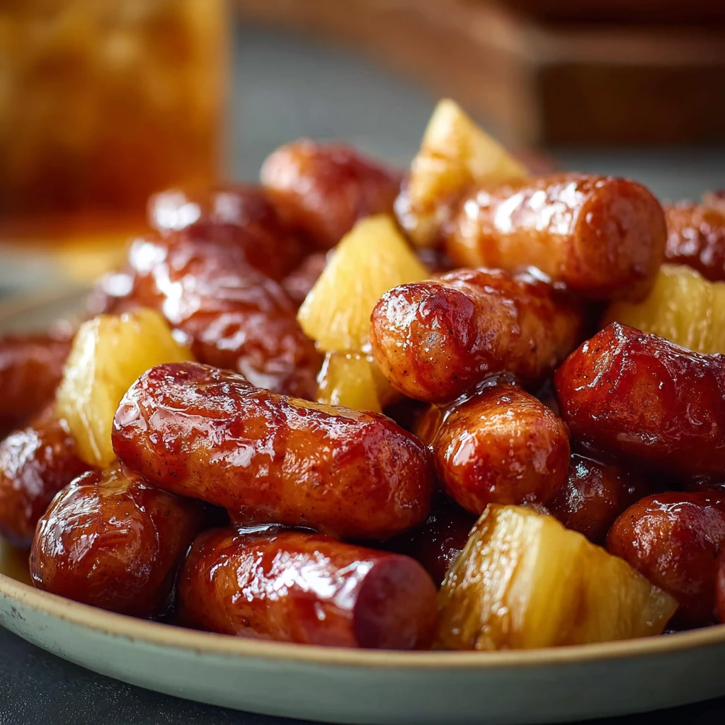 Pineapple Brown Sugar Mississippi Lil Smokies Bites