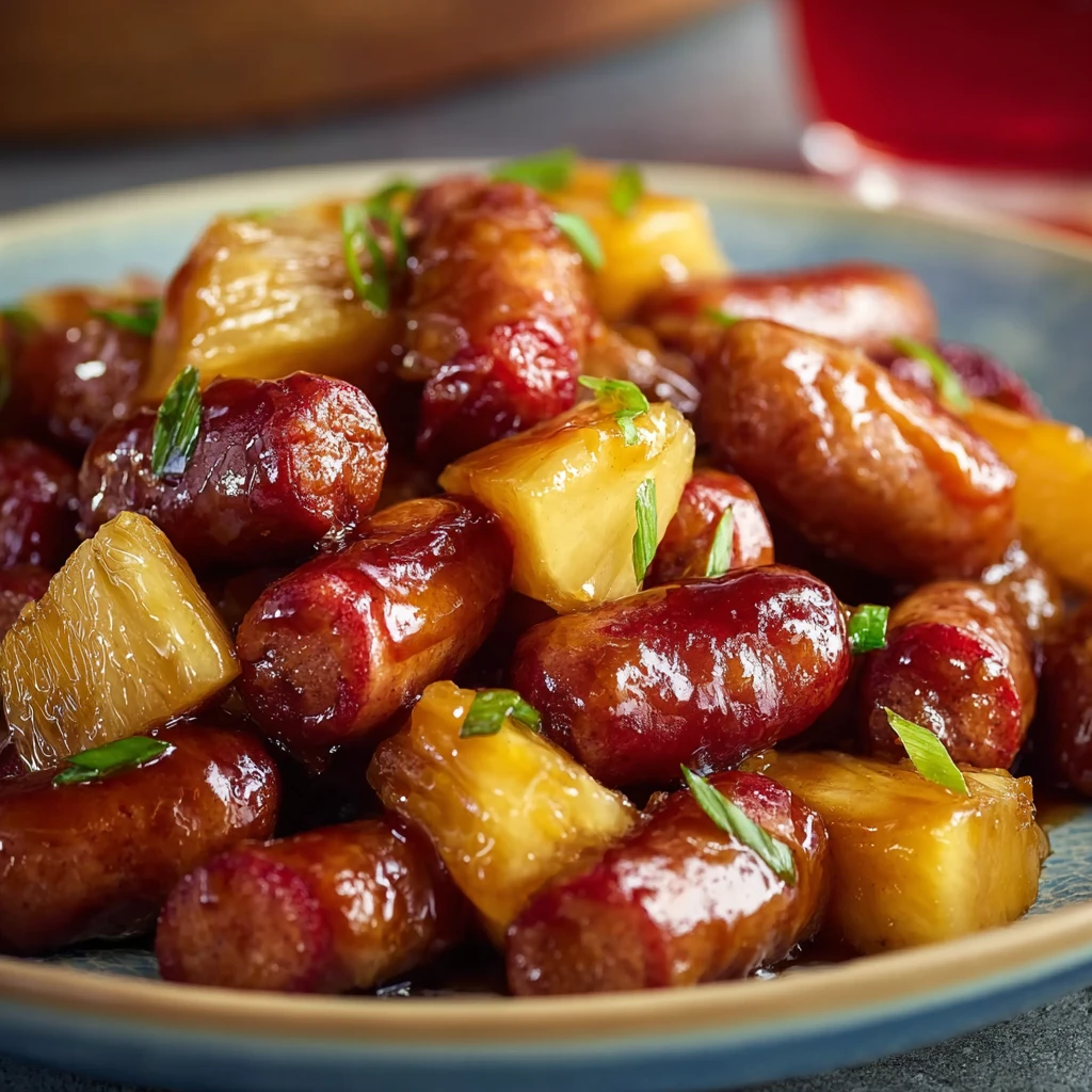 Pineapple Brown Sugar Mississippi Lil Smokies Bites