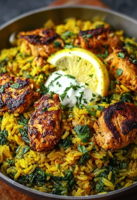 Savory Antiinflammatory Turmeric Chicken Rice Delight