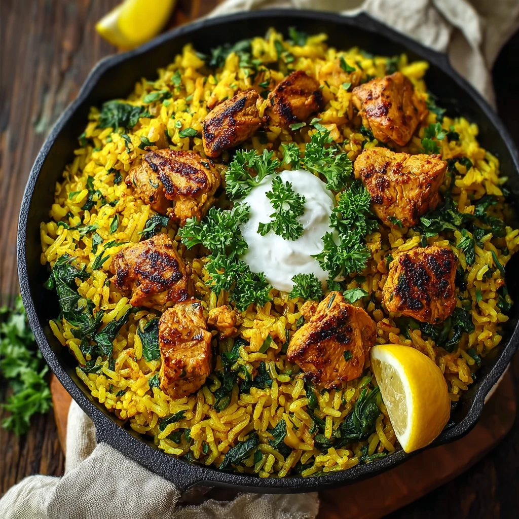 Savory Antiinflammatory Turmeric Chicken Rice Delight