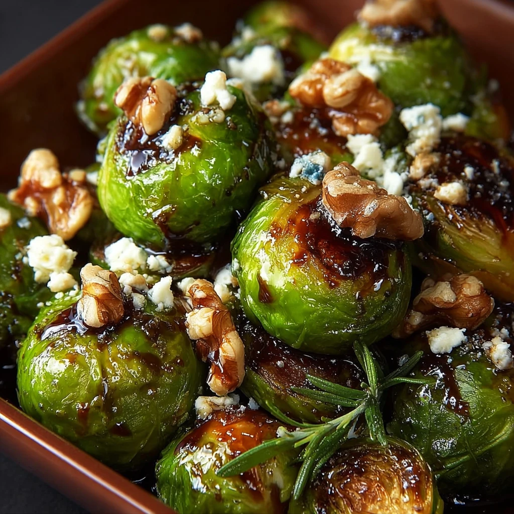 Sizzling Sweet Heat Brussels Sprouts Feta Walnut Bliss