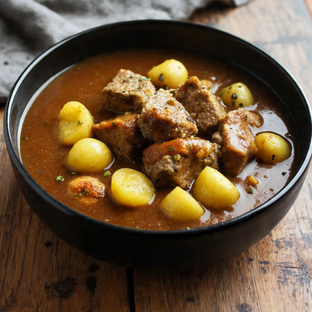 Slow Cooker Garlic Butter Beef Potatoes Tender Recipe