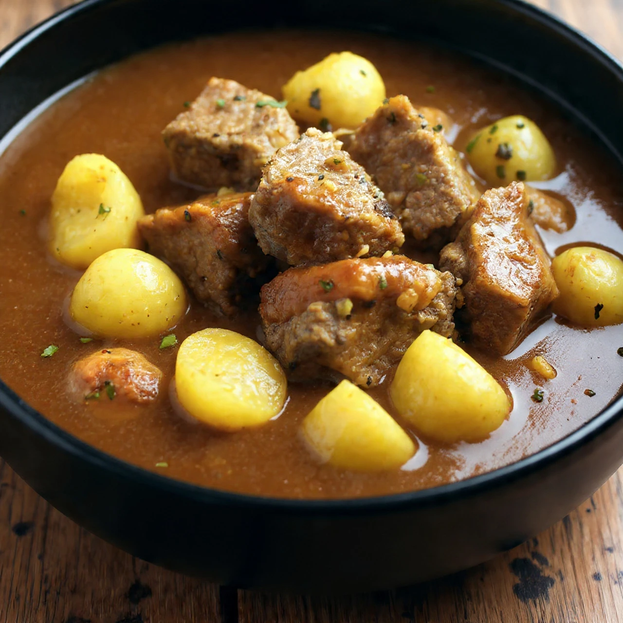 Slow Cooker Garlic Butter Beef Potatoes Tender Recipe