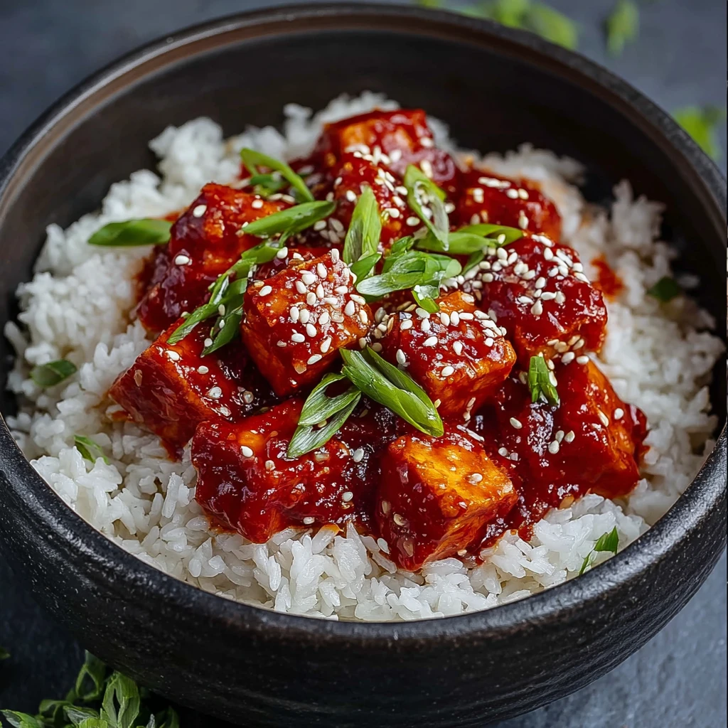 Spicy Gochujang Tomato Tofu: A Flavorful Homemade Delight