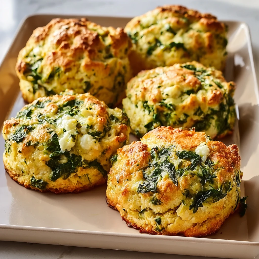 Spinach Feta Highprotein Breakfast Biscuits Youll Love