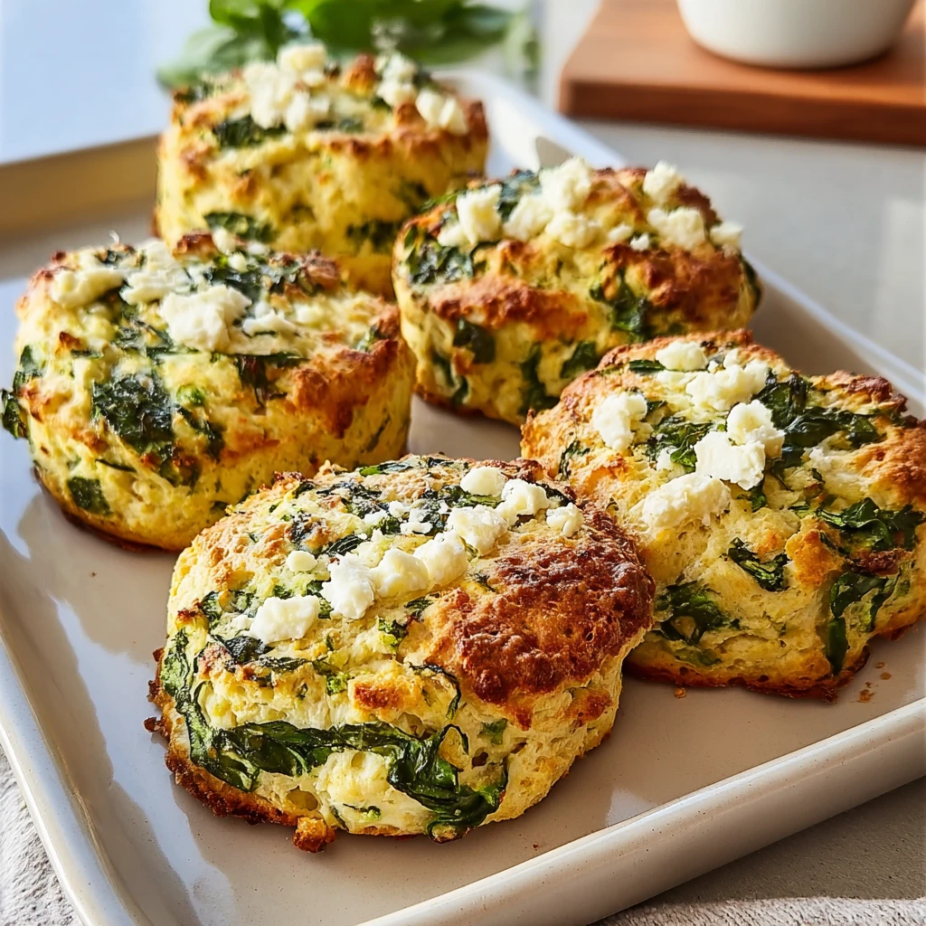 Spinach Feta Highprotein Breakfast Biscuits Youll Love