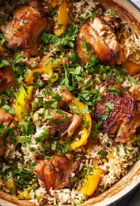 Sticky Coconut Chicken Rice