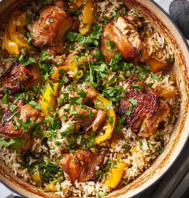 Sticky Coconut Chicken Rice