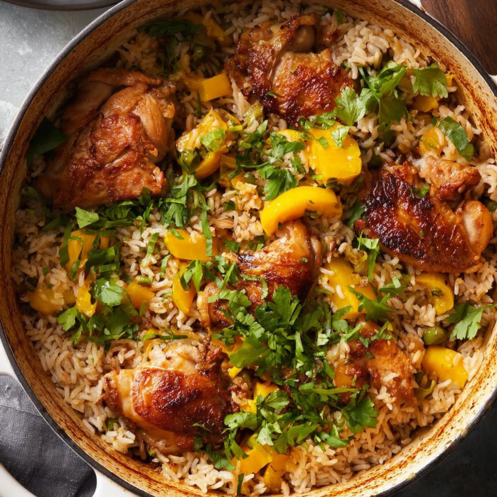 Sticky Coconut Chicken Rice