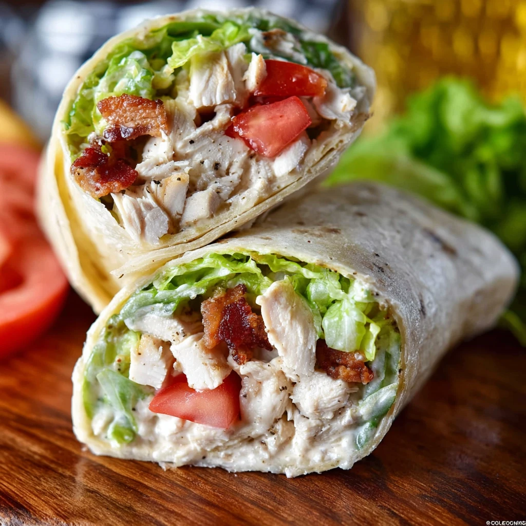 Ultimate Chicken Caesar Salad Wrap