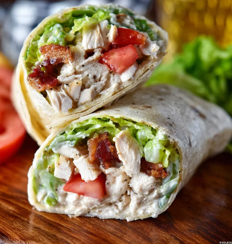 Ultimate Chicken Caesar Salad Wrap