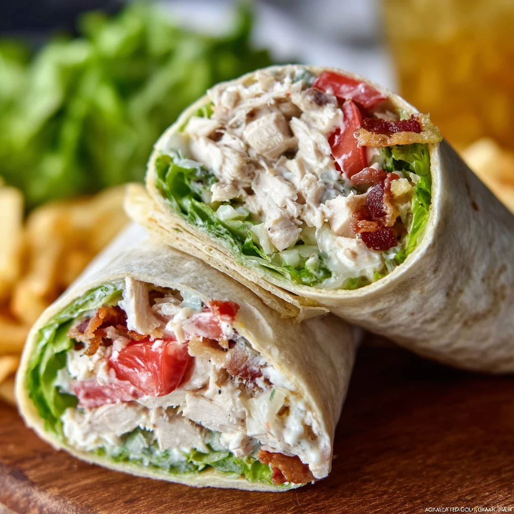 Ultimate Chicken Caesar Salad Wrap
