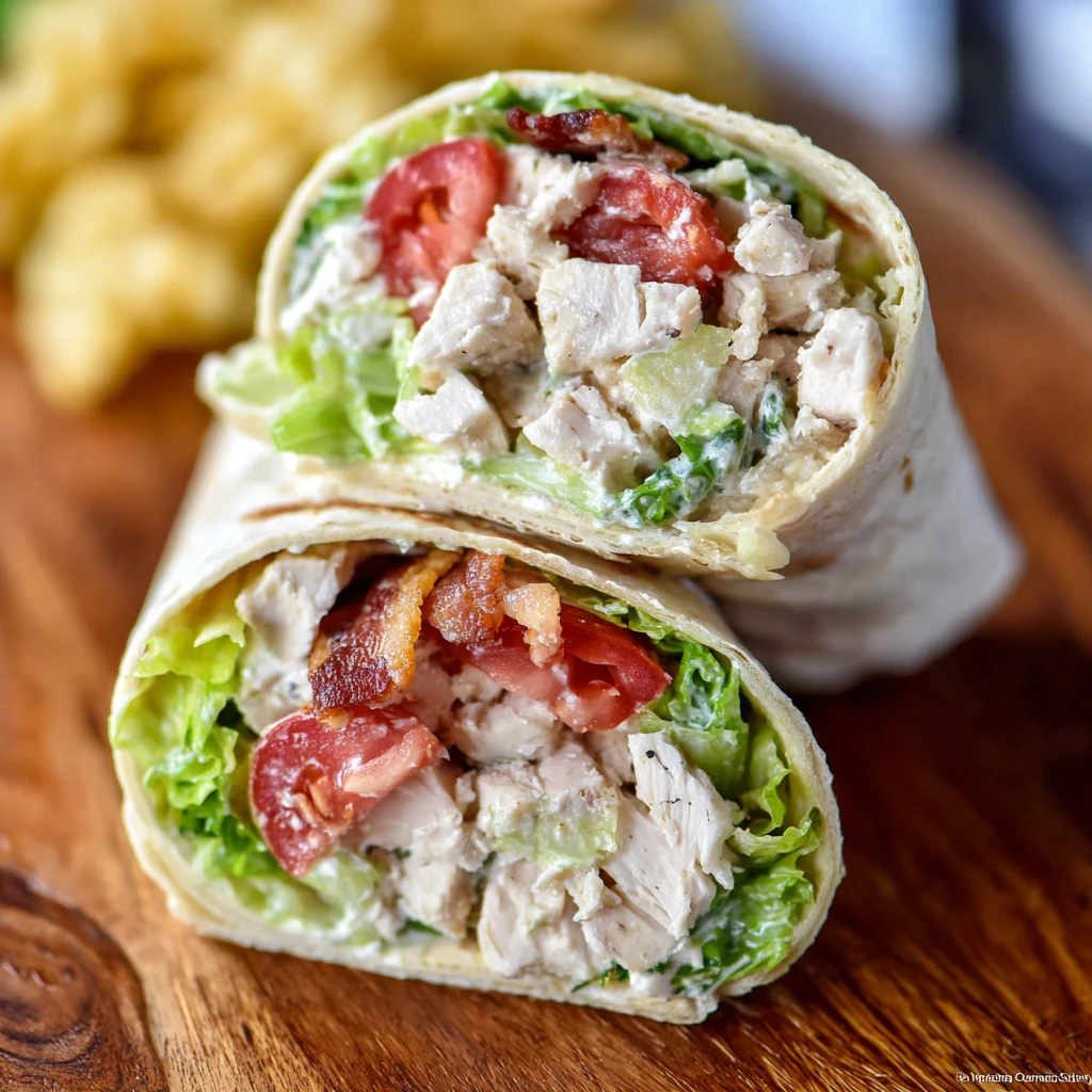 Ultimate Chicken Caesar Salad Wrap