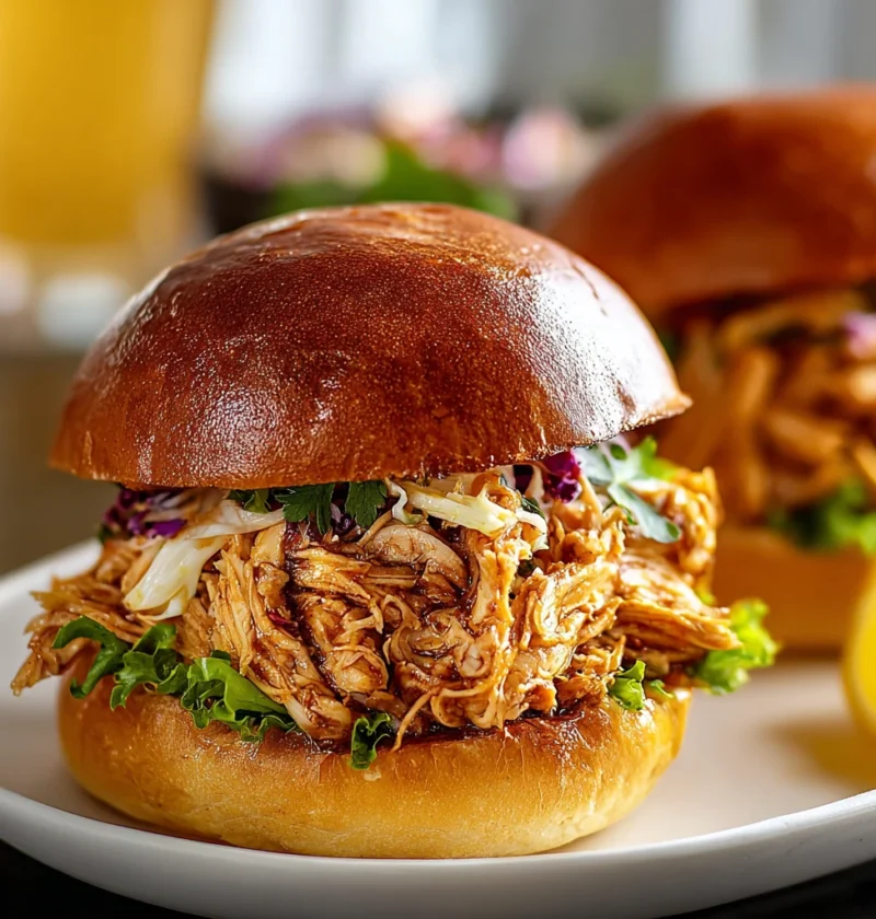 Ultimate Shredded Chicken Sandwiches