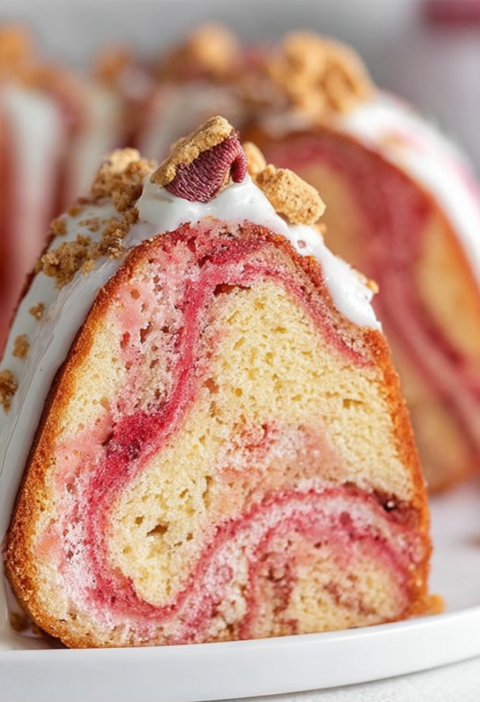 Strawberry Crunch Cake