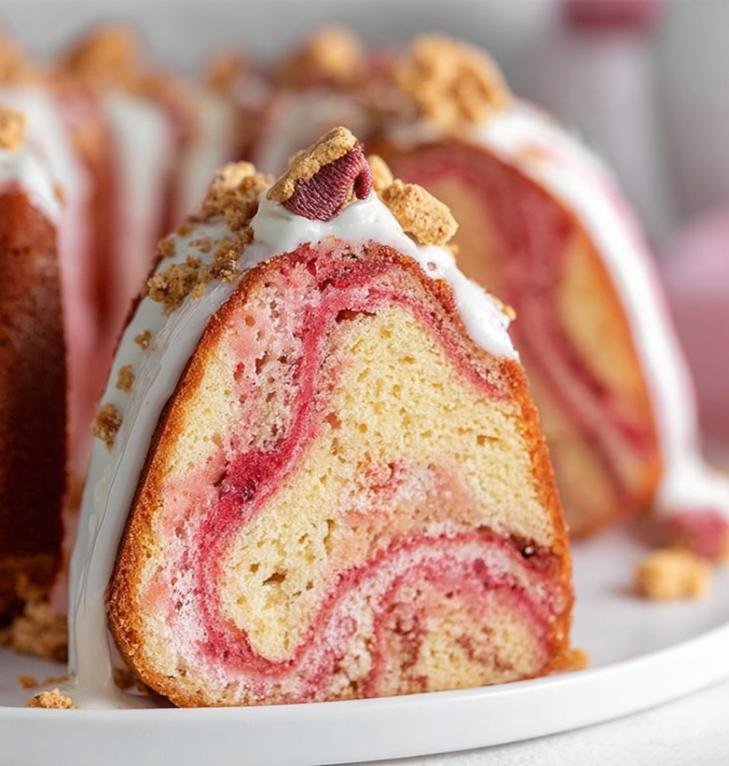 Strawberry Crunch Cake