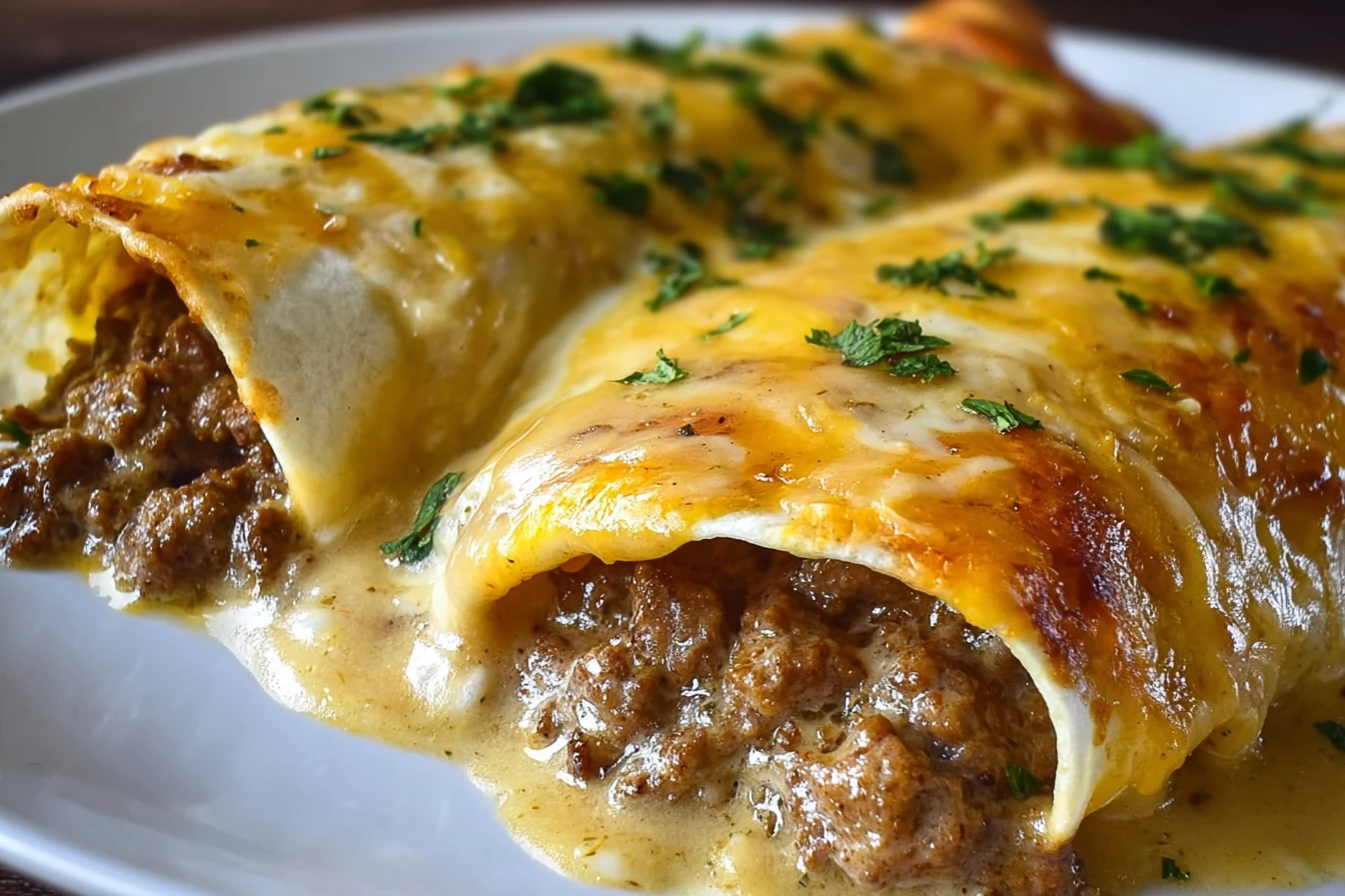 Breakfast Enchiladas with Sausage Gravy – Easy Brunch Recipe