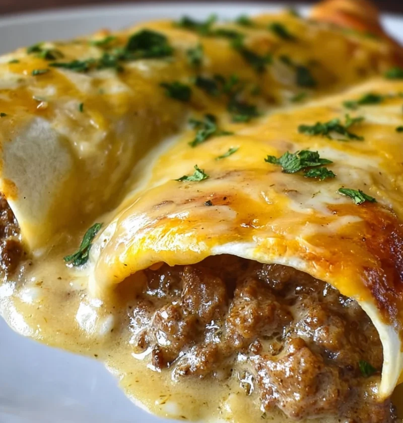 Breakfast Enchiladas Sausage Gravy Brunch Recipe