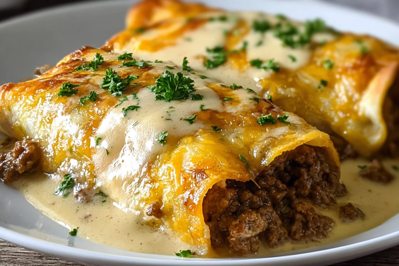 Breakfast Enchiladas Sausage Gravy Brunch Recipe