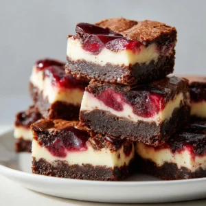 Cherry Cheesecake Brownies