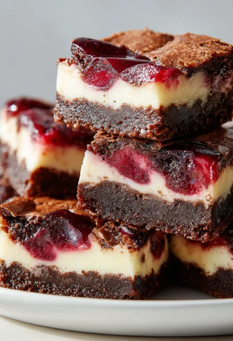 Cherry Cheesecake Brownies