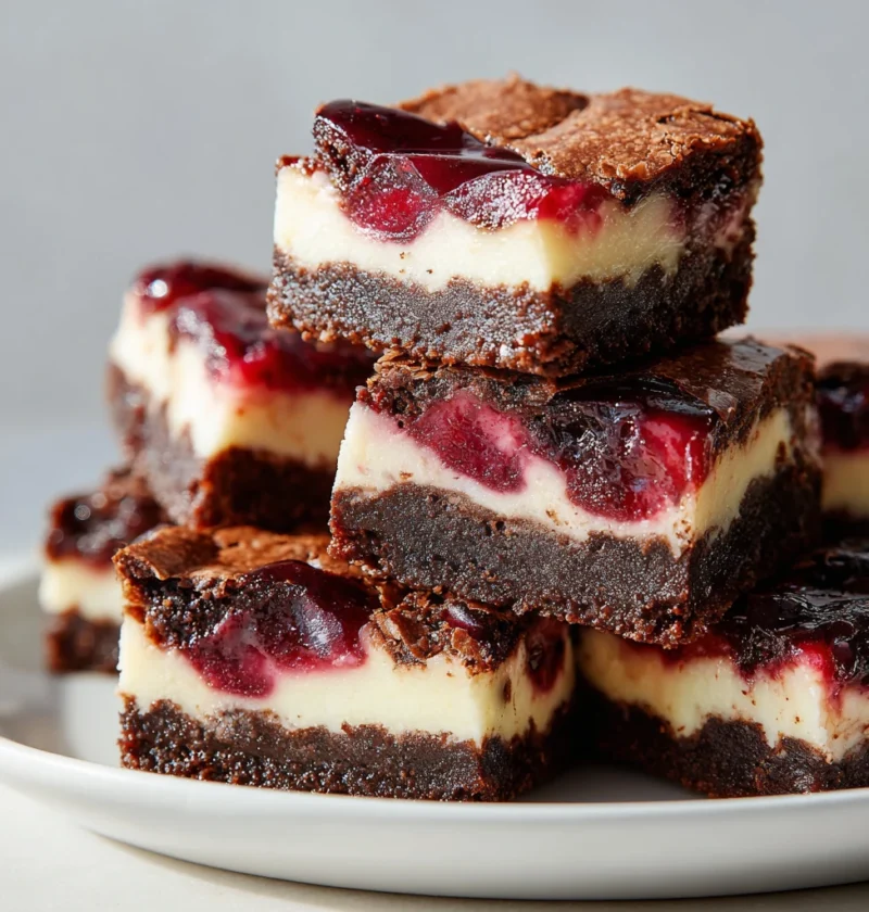 Cherry Cheesecake Brownies